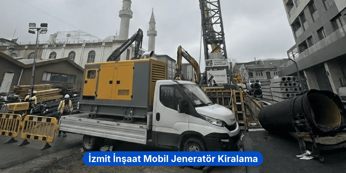 İzmit İnşaat Mobil Jeneratör Kiralama